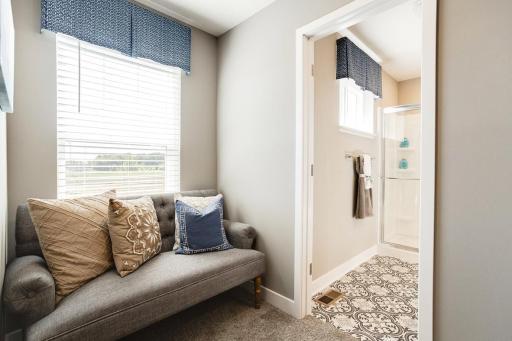 Off the loft is a 3rd upstairs bedroom! This is perfect for guests hanging out upstairs and also gives each bedroom their own bathroom!