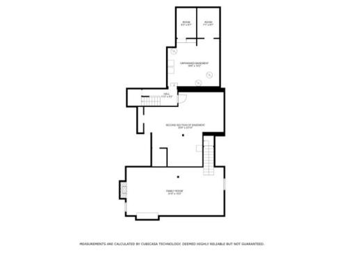 There is a partially finished basement with a rec room. The unfinished area includes a utility room and lots of storage.