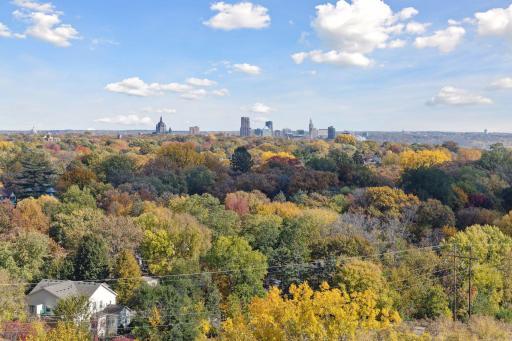 12th floor views of the skyline of Saint Paul