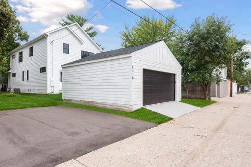 New two car garage. Pictures of previously built house.