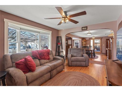 An abundance of natural light shines throughout the many large windows of this cozy home!