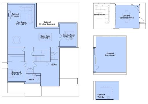 These optional features highlighted in blue are all included in this home. This home will also include an 18'x13' deck!