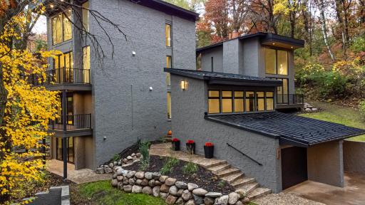With the natural surrounding and minimalist landscaping, you will not spend all of your time on yard-work here!