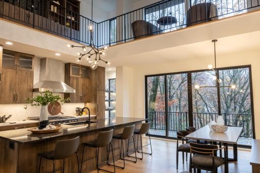 Notice the gorgeous views and the sliders out to a deck on each level.