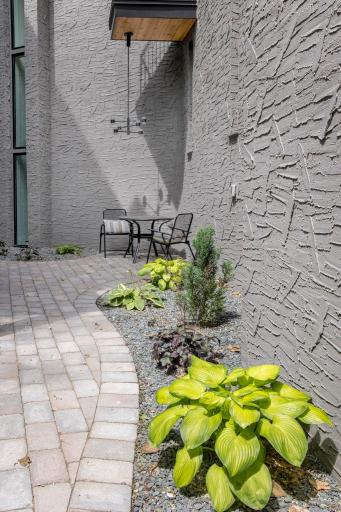 The private courtyard adds a great little space for relaxing.