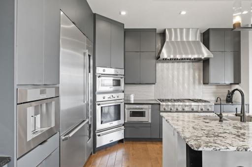 Thermodor appliances with built in Coffee machine.