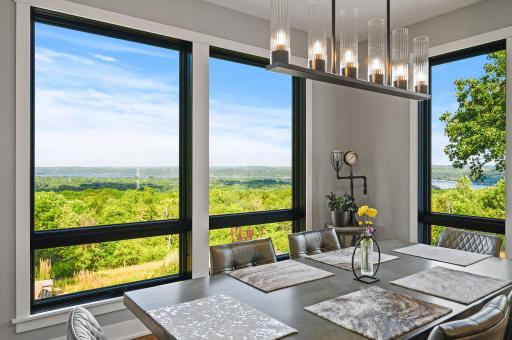 Enjoy St. Croix River views from the dining table!