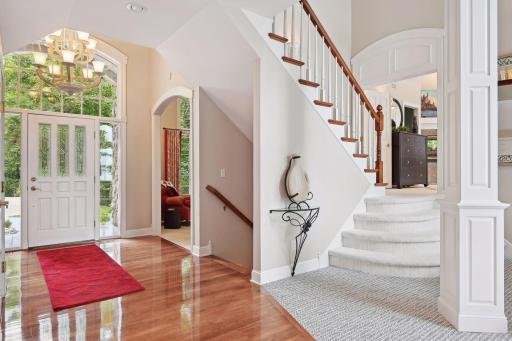 The grandeur of the foyer sets the tone for the rest of this incredible home. Exceptionally built and impeccably maintained, this property is sure to impress.