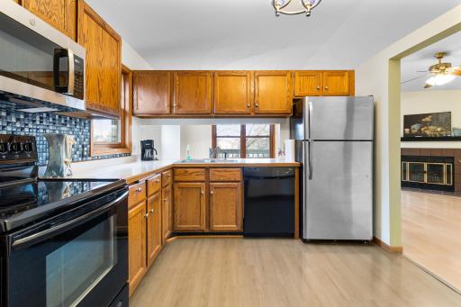 Kitchen features new & like new appliances