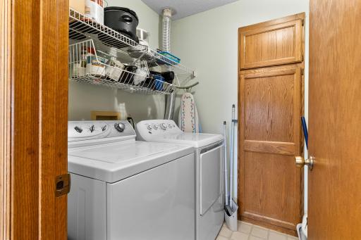 Utility room off the Kitchen houses full Laundry