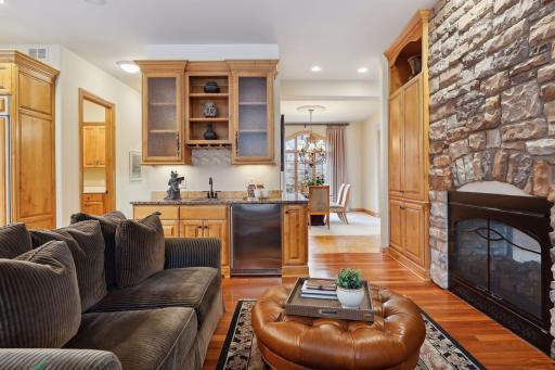 Step into the main level family room and kitchen!