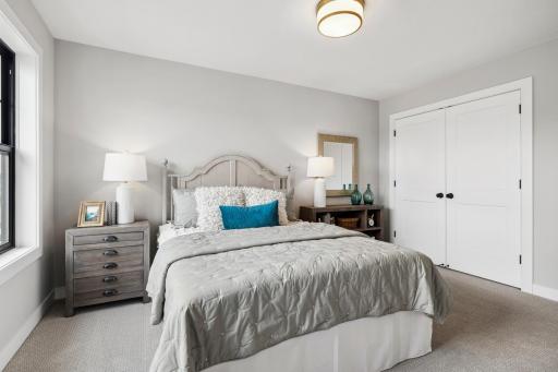 Large secondary bedrooms, and large closets.