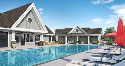 Hollydale neighborhood Clubhouse, park and pool under construction
