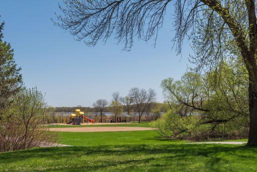 Rice Marsh Lake Park offers a picnic shelter, playground, ball field, basketball court and a 3.4 mile pedestrian and biking trail loop