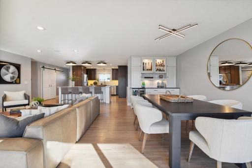 Entertainers dream open concept, luxurious built in appliances