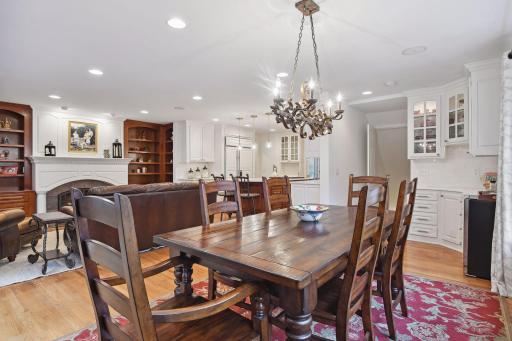 Informal dining room adjacent to kitchen and family room