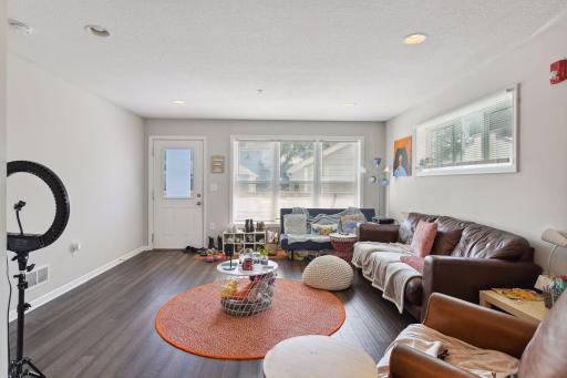 Hardwood floors, recessed lighting-open concept