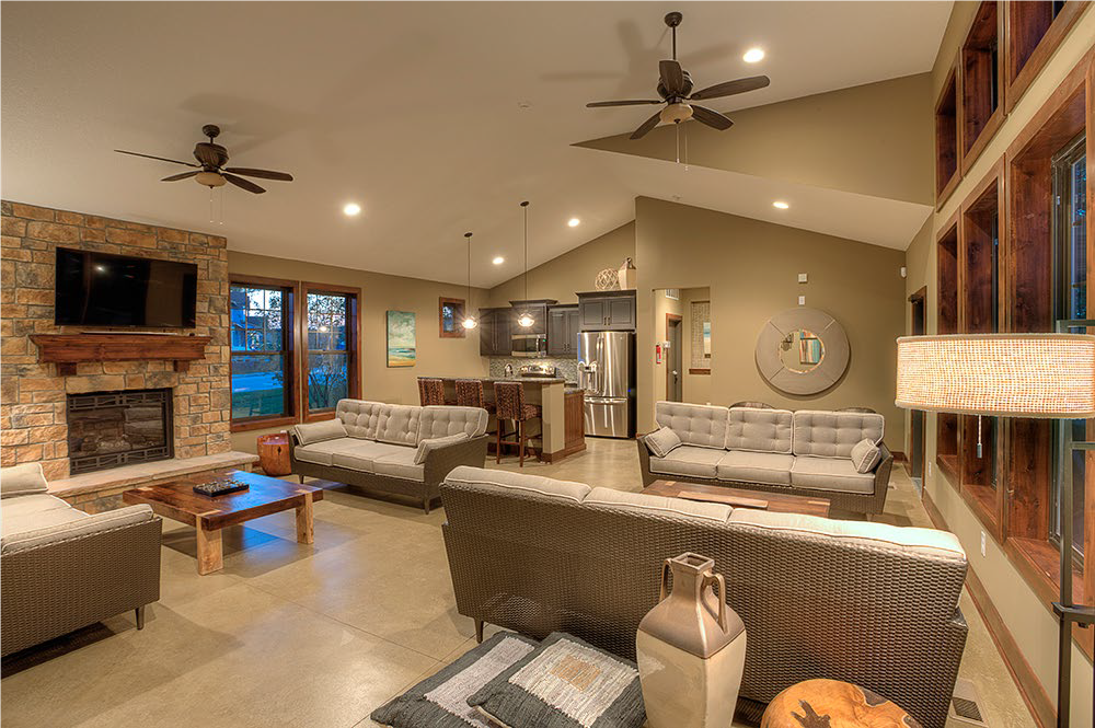 Host a party with friends and family at the upcoming club house and enjoy the nearby park and lakefront. (Photo of similar clubhouse from another community)