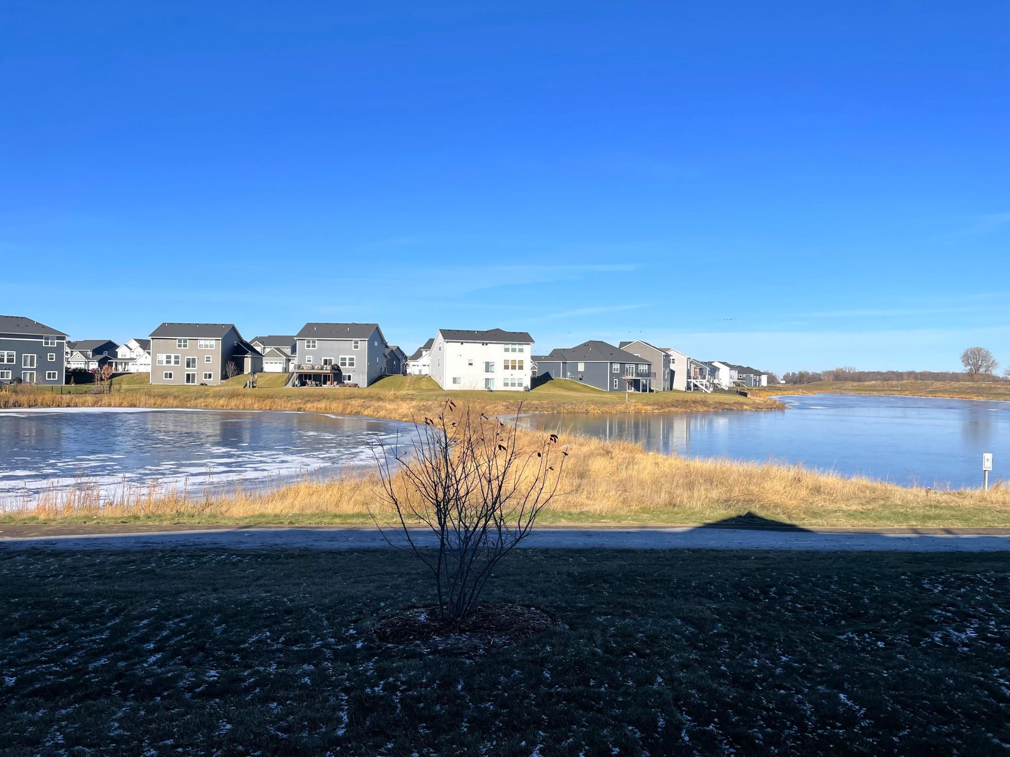 This is the view from the backyard. Imagine waking up to this pond view everyday!