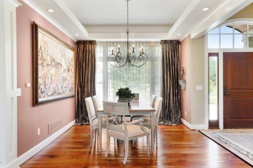 The window detail in this home is stunning with large windows with transoms for tons of light.