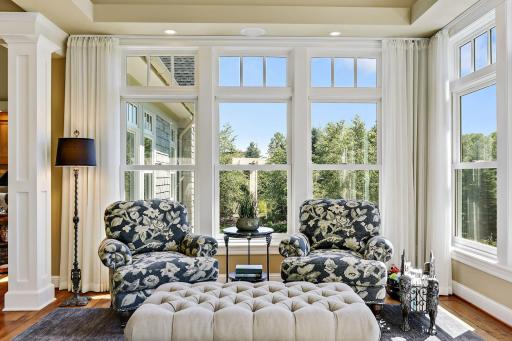 Lovely room to read a book or the newspaper.