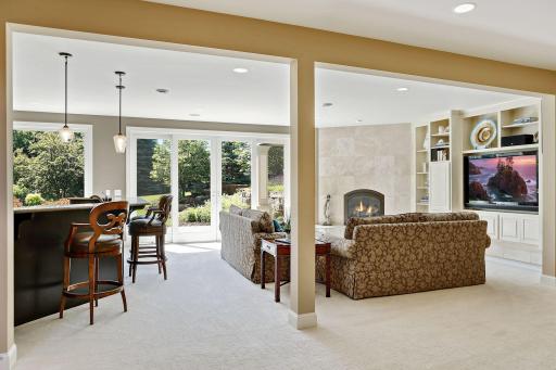 Lovely view from these sliding glass doors which are 12' wide and 8' high.