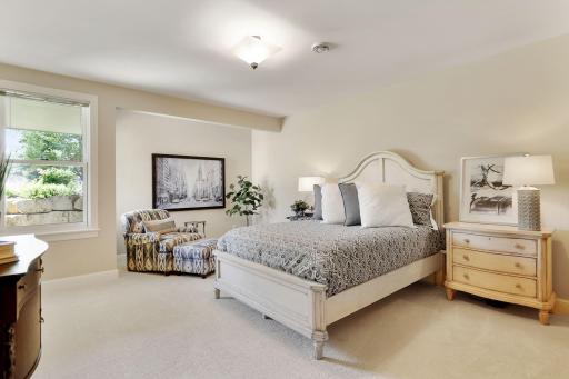 The largest bedroom has a lovely alcove for reading or watching TV.