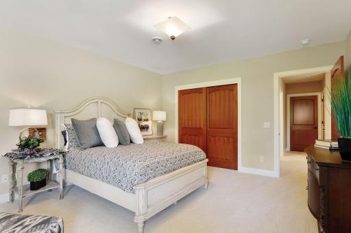 Another view of the bedroom. The closet has built-in organizers.