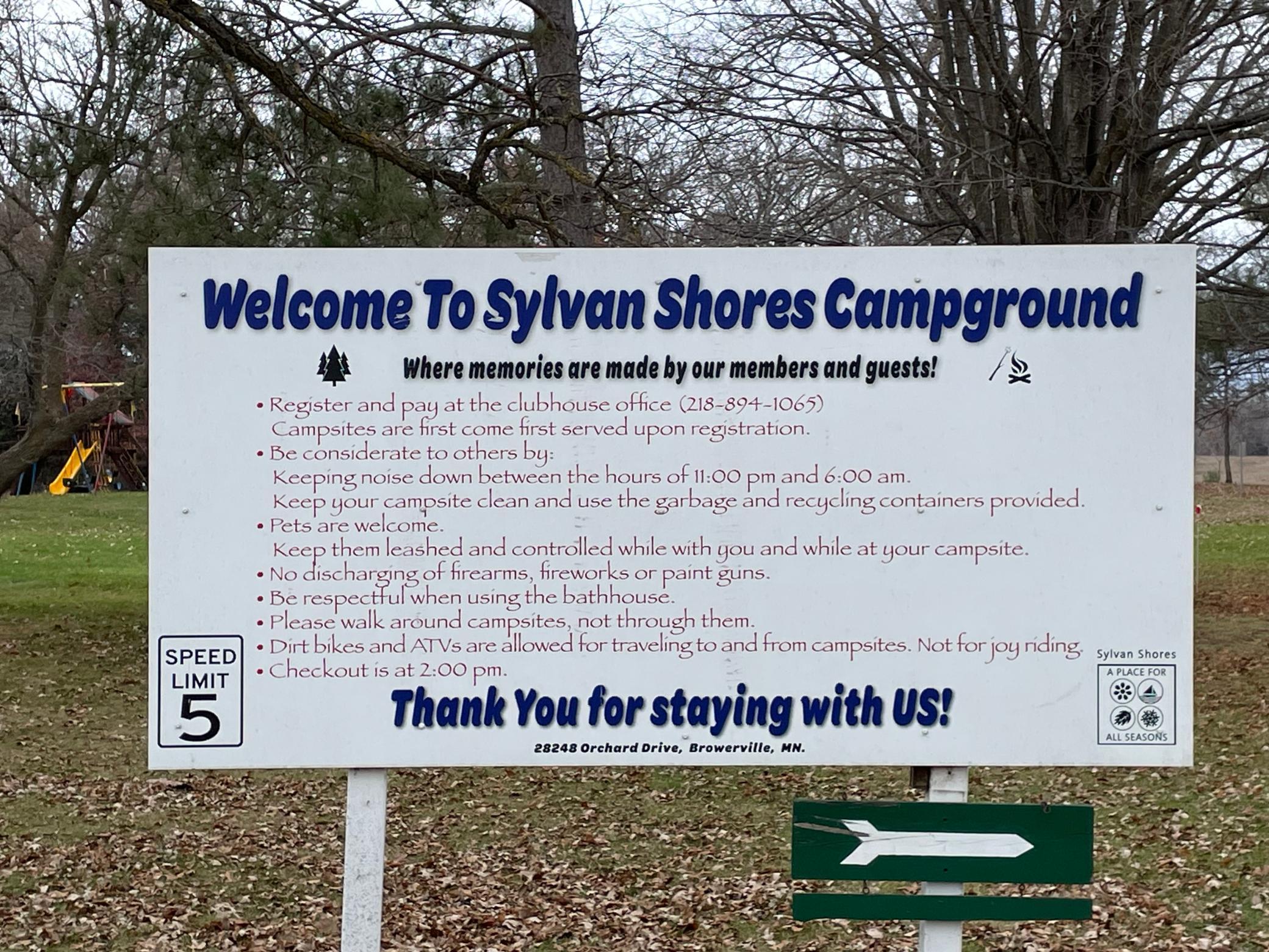 Campground is available for your use
