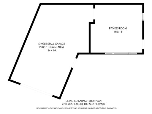 2764 W Lake of the Isles -Detached 3rd stall and exercise/flex room