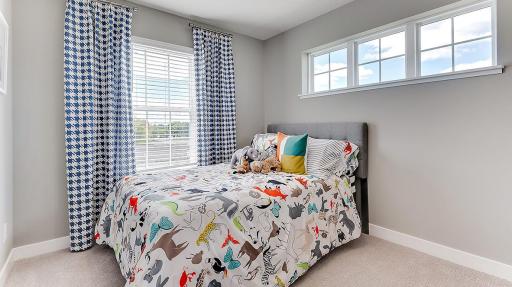 Bedroom 3. Model picture shown. Colors and finishes may vary.