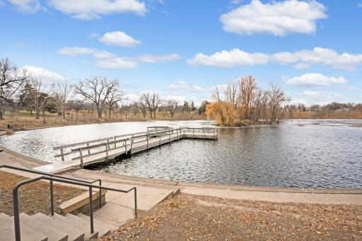 Immerse yourself in the serenity of Powderhorn Lake, where the shimmering waters set the stage for a variety of activities, from lakeside picnics and peaceful walks along the scenic trails enjoying community events at the adjacent park.