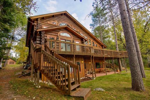 Beautiful log home on the prestigious Burntside Lake
