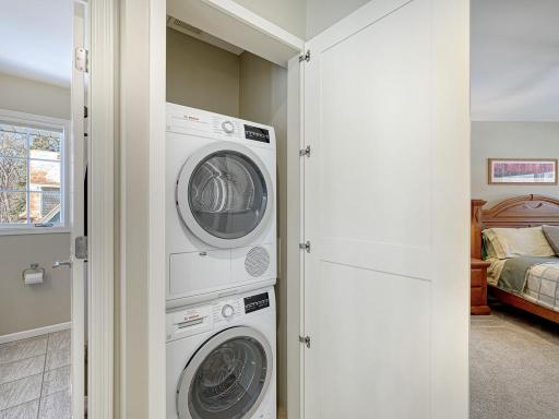 Convenient upper level laundry next to the bedrooms (there is also laundry in the lower level!).