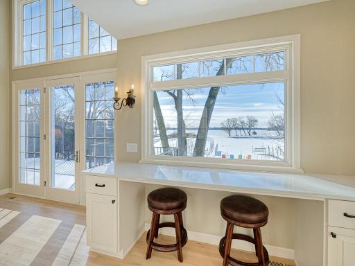 Enjoy your breakfast or morning coffee while taking in the peaceful views of the lake.