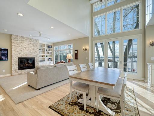 Dining area flows out to the maintenance free deck.