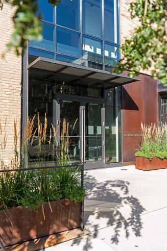 Understated Main Entry to this boutique building.