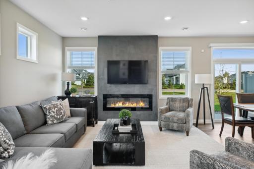 Welcome to Territorial Commons! Our beautiful Raleigh model home. (Photo of decorated model, actual home's finishes may vary slightly)