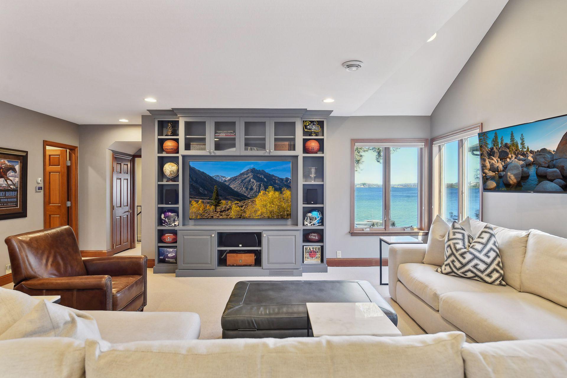 Upper level family/entertainment room.