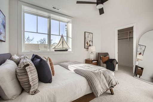 Lower level secondary room. Photos of model at 5655 Buffington.