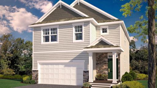 Rendering of 17253 Durham Dr. Home pictured above will not be the exterior color of actual home.