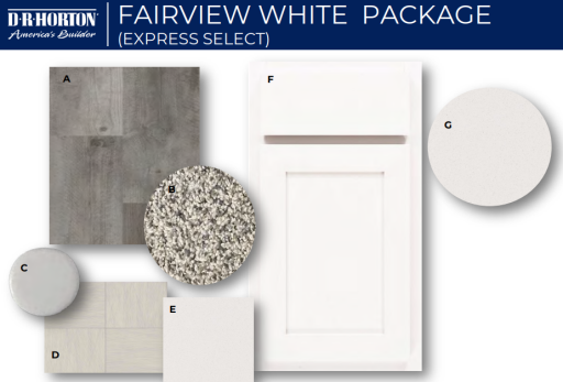 Designer inspired white cabinet package.