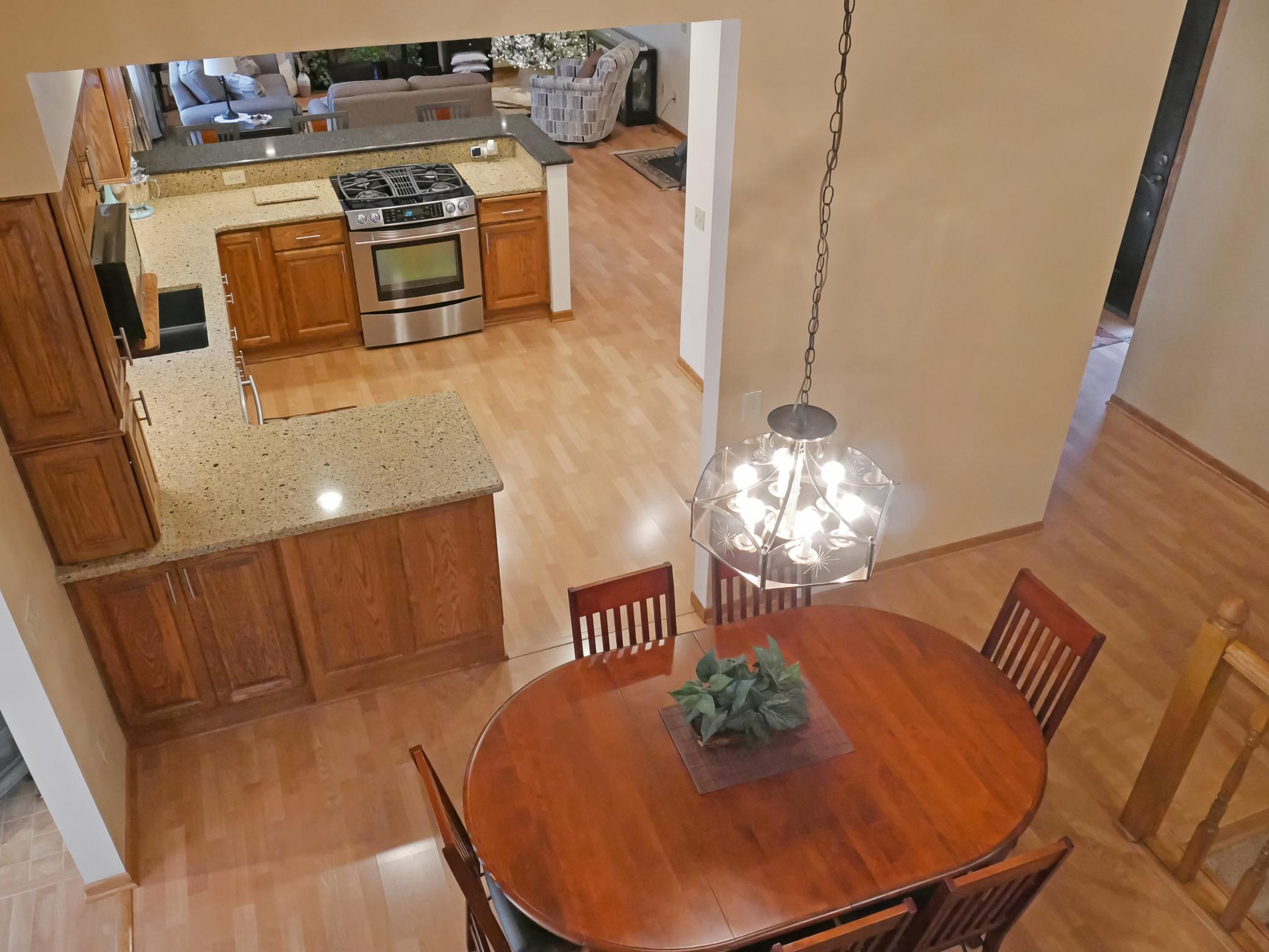 Dining Area from Upper-Level Family Room.