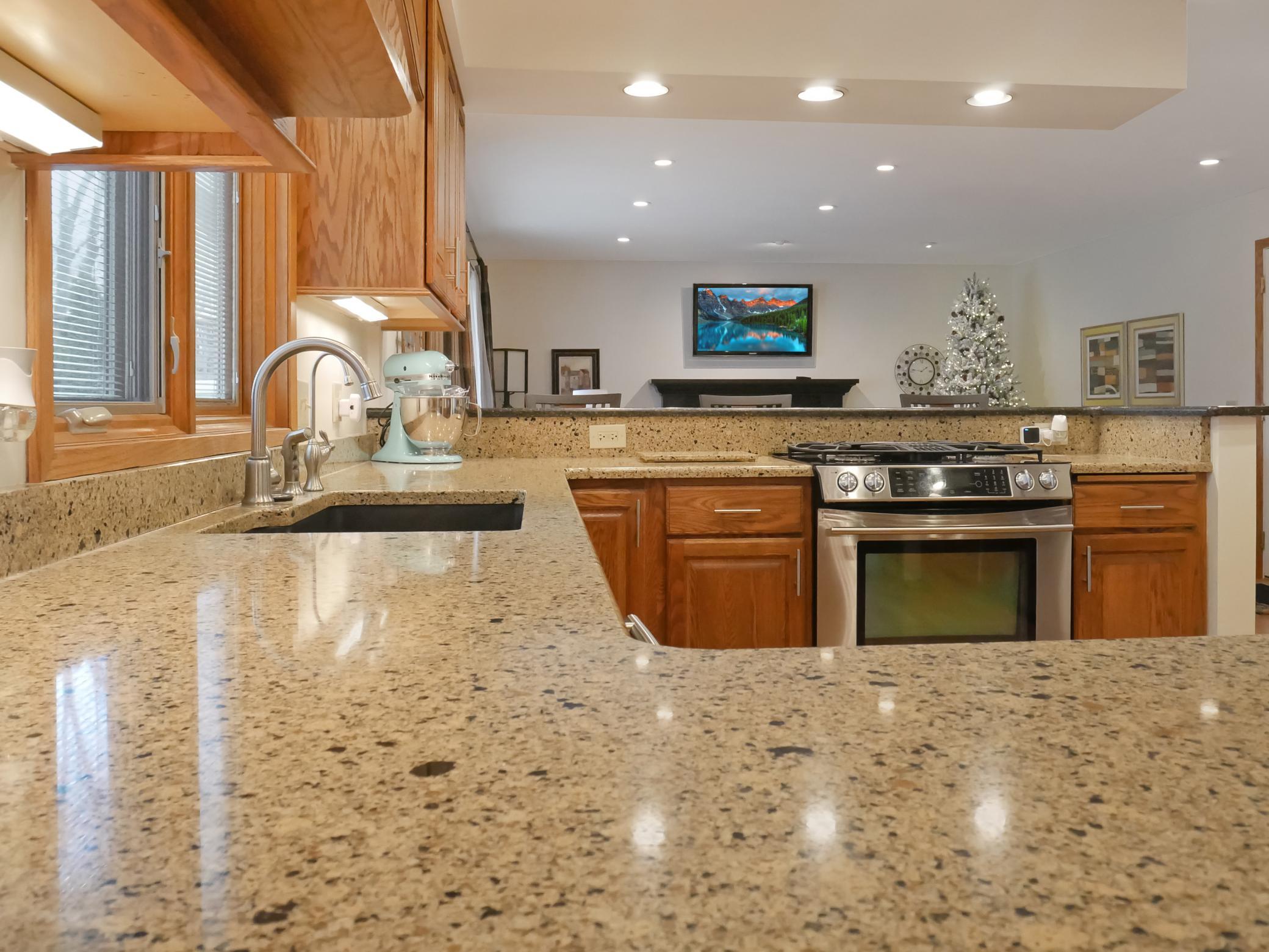 Notice those beautiful Cambria Kitchen Counters!