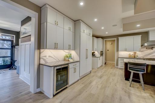 This gorgeous custom kitchen is outfitted with top of the line LG signature appliances