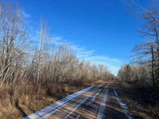 Road view facing East