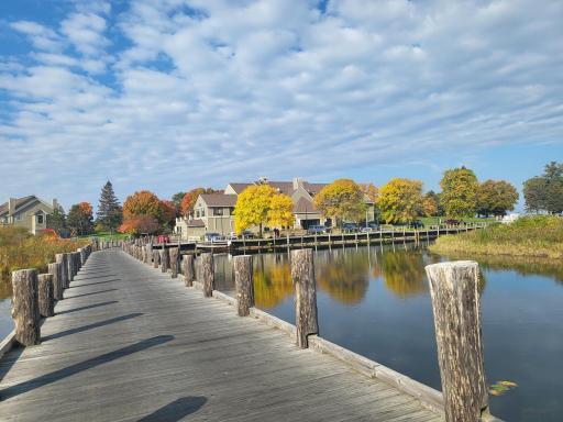 Walkway from Marina parking lot to the clubhouse