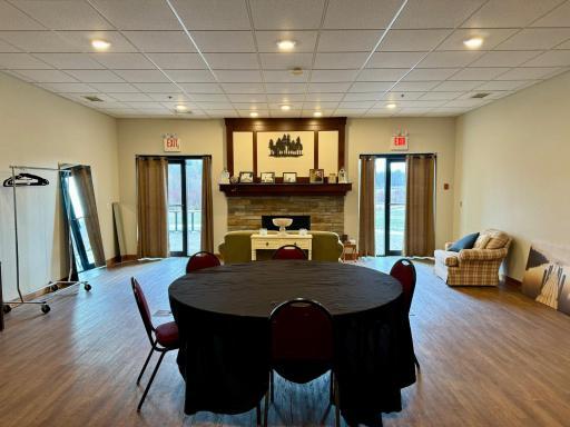 Cozy conference room on lower level of the lodge