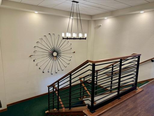 Wall art at the land of the stairs