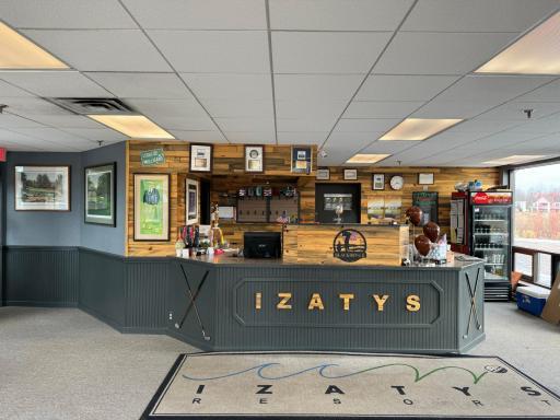 Pro shop on the main level